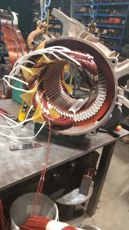 AC 3-phase motor maintenance and repair process