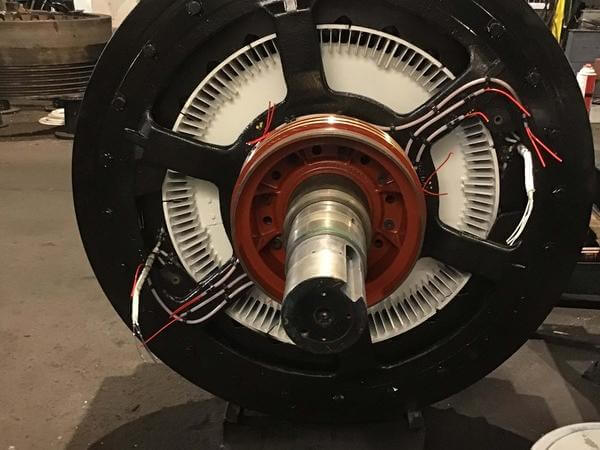 Eddy current clutch repair - disassembled press drive clutch repair - disassembled